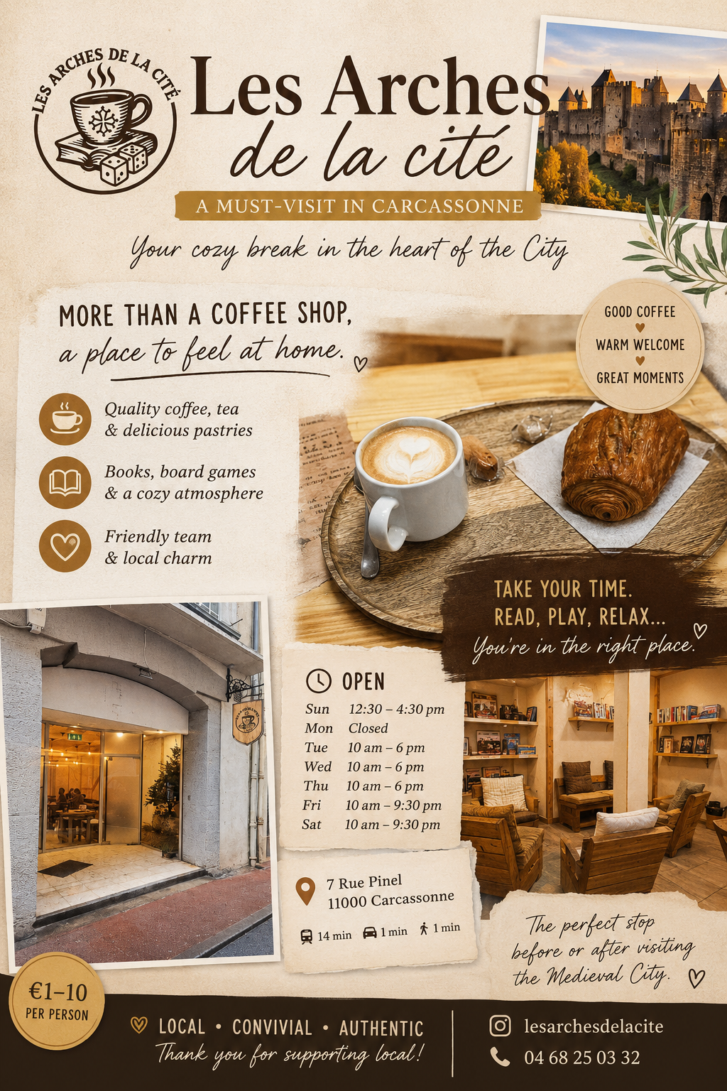 Les Arches de la Cité coffee shop guide
